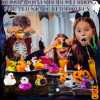 Paquete de 24 patos de goma de Halloween a granel con bolsa para Jeep