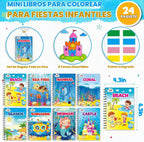 ZMLM Paquete de 24 libros para colorear del océano, recuerdos de fiesta de