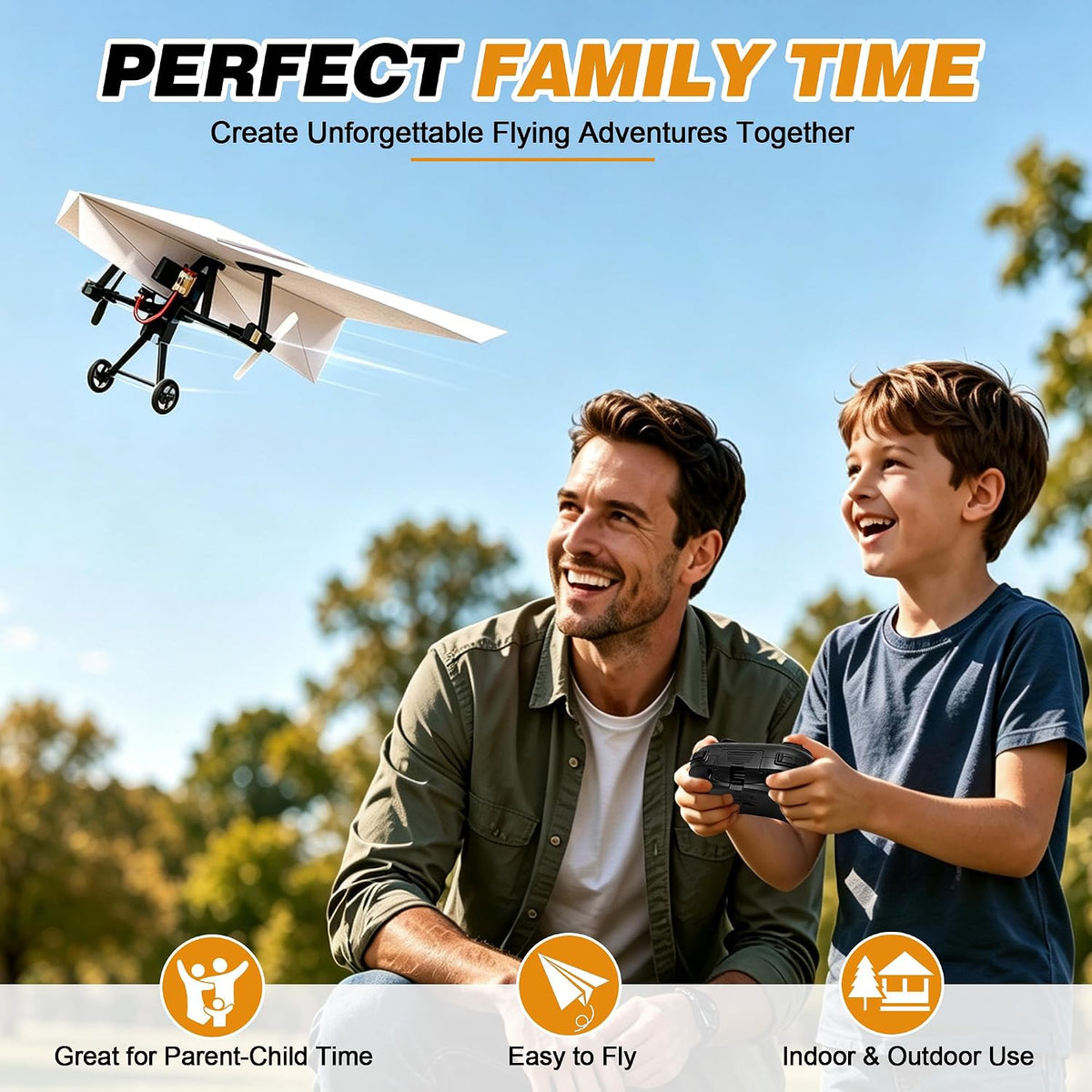1 kit de avión de papel RC DIY para aficionados, pilotos y