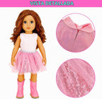 10 piezas de ropa de muñeca americana de 18 pulgadas y accesorios de