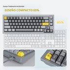 Keychron Q2 Teclado mecánico con cable al 65% con perilla y RGB – Interruptor rojo Gateron G Pro intercambiable en caliente, programable QMK/VIA, montaje de doble junta, cuerpo de aluminio para Mac