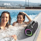 ZEALOT - Altavoz Bluetooth, altavoces de sonido de pico de 150 W inalámbricos, doble emparejamiento, XBass, 24000 mAh, ecualizador, carga rápida, altavoz portátil impermeable para exteriores, para