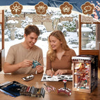 CUTEBEE Kit de rincón de libros - Casa de muñecas en miniatura para adultos