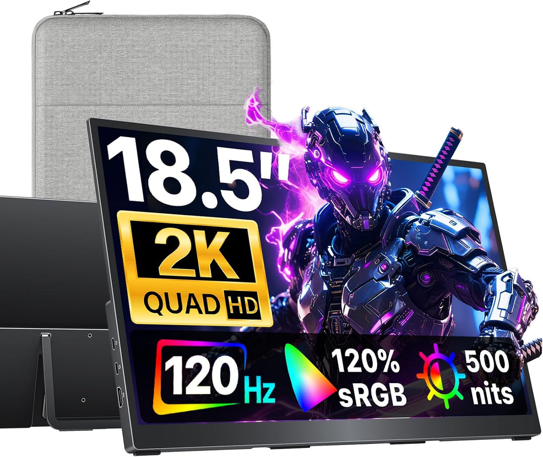 cocopar Monitor portátil de 18.5 pulgadas 2K QHD 120Hz 120% sRGB Mo...
