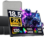 cocopar Monitor portátil de 18.5 pulgadas 2K QHD 120Hz 120% sRGB Mo...