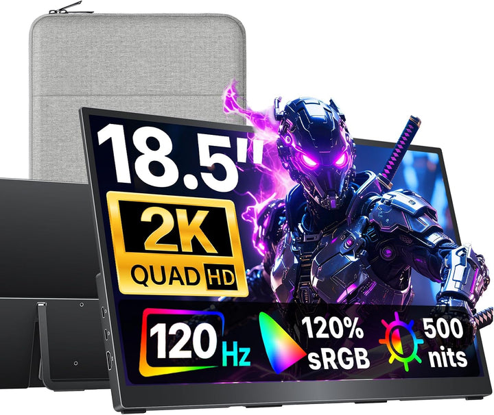 cocopar Monitor portátil de 18.5 pulgadas 2K QHD 120Hz 120% sRGB Mo...