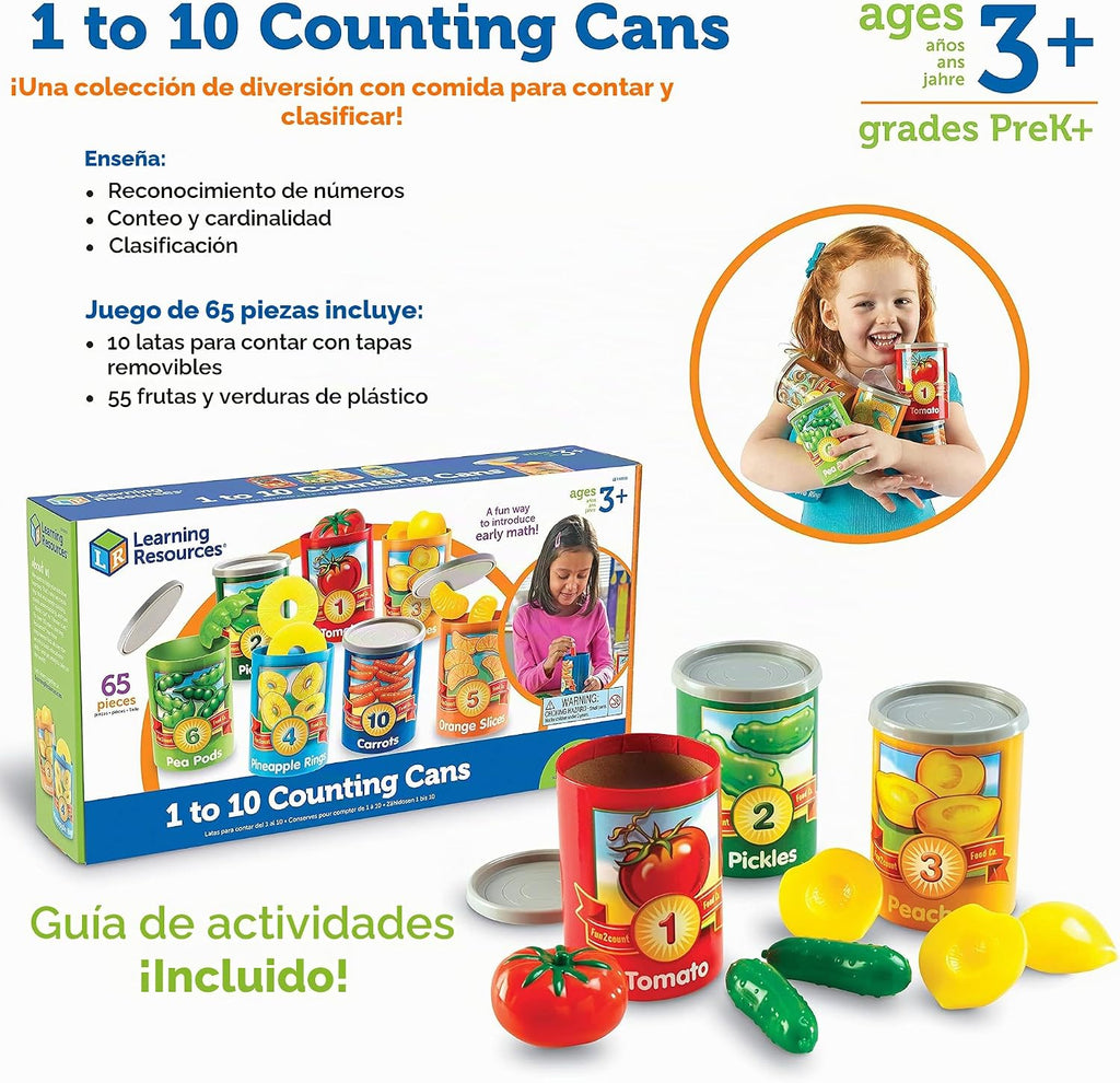 Learning Resources Latas para contar del uno al diez