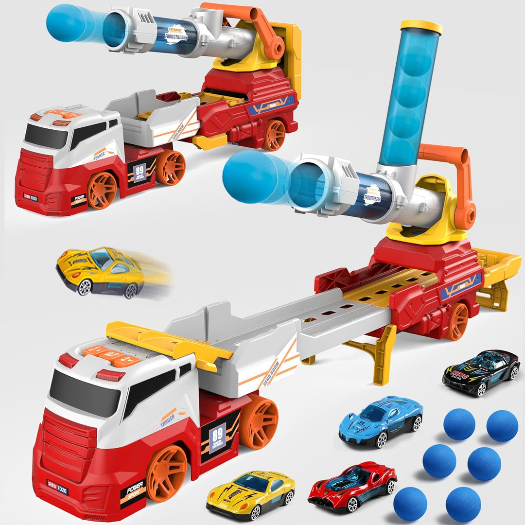Dwi Dowellin Juguetes de Camiones para Niños, Juego de Coches Grand...
