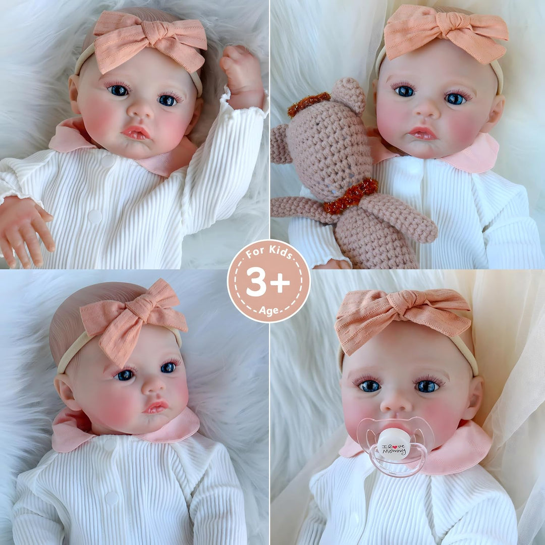 FOCKOF Muñecas de bebé realistas Reborn de 18 pulgadas, muñecas de...