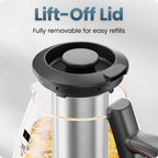 Chefman Hervidor eléctrico con infusor de té, compacto de 1 litro (4 tazas), 1500 W, tapa extraíble para una fácil limpieza, protección contra hervir en seco, filtro de acero inoxidable, sin BPA, apagado automático, hervidor de té eléctrico pequeño