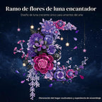 Purple Moon Flower Building Set, Botanicals Wall Art Decor