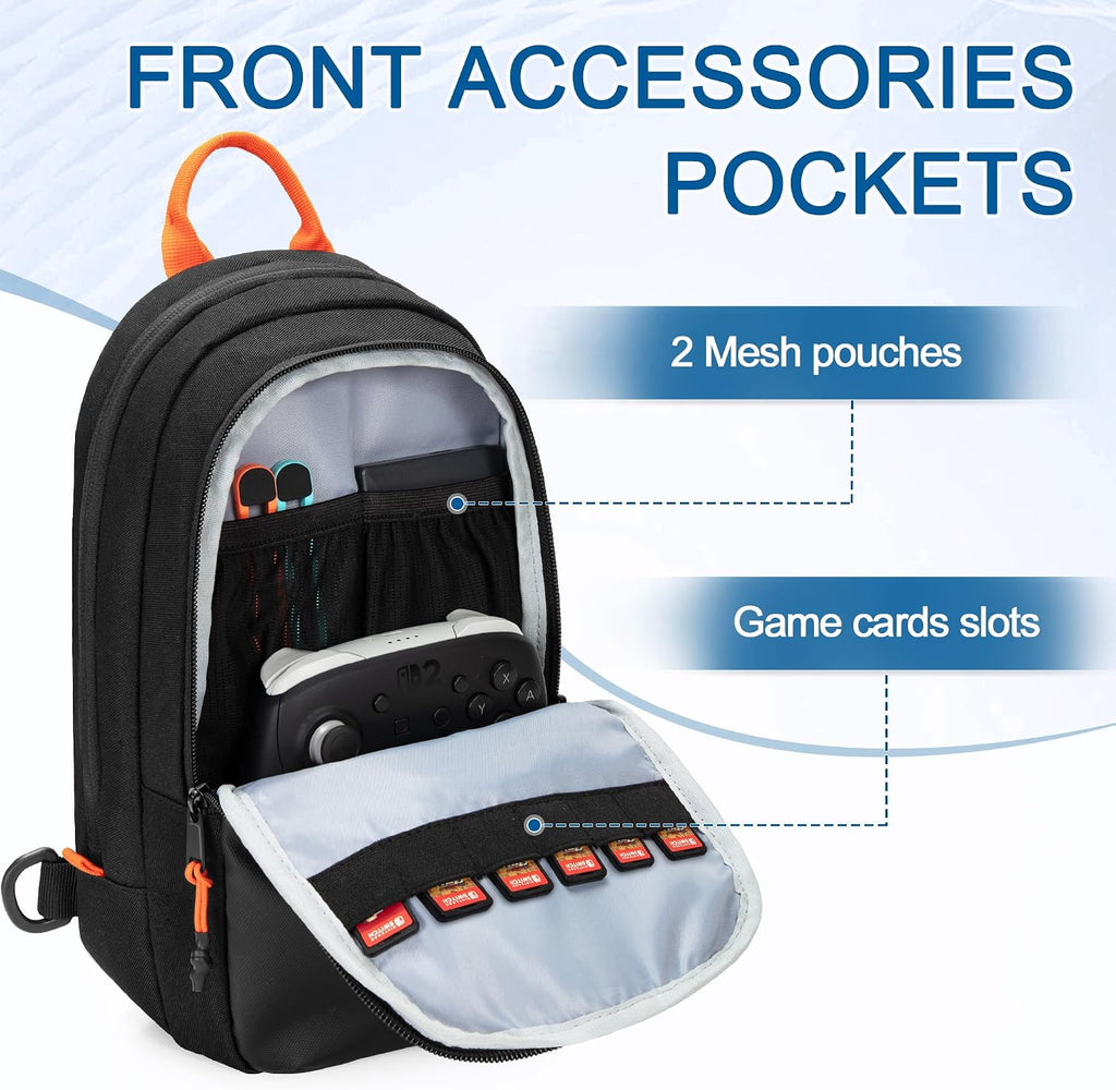 Bolso bandolera compatible con Nintendo Switch/Switch 2/Steam Deck