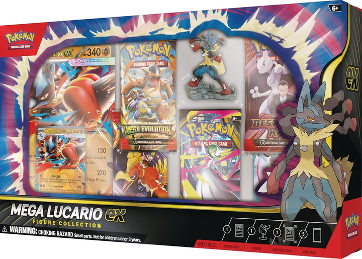 Pokémon TCG: Colección de figuras Mega Lucario ex