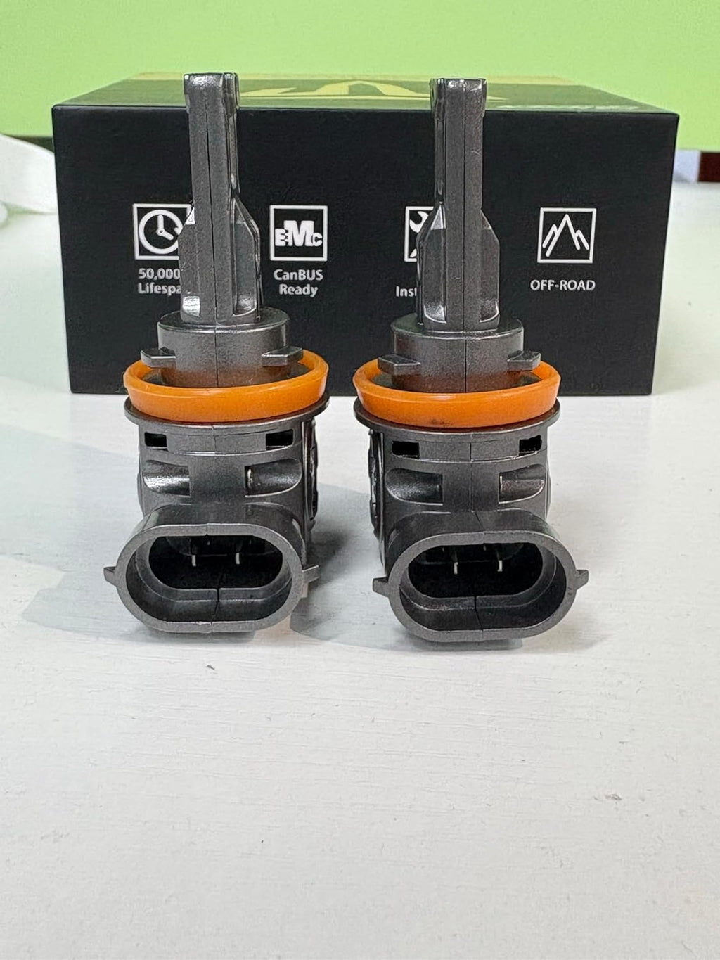 Termitor Bombillas LED H11, halógenas H9 para todoterreno, brillo de 80,000 lúmenes, luz blanca diurna 6500K, no requiere adaptador, fácil instalación, 85,000 horas + vida útil, IP68, tamaño 1:1