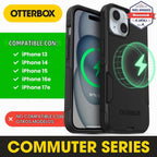 OtterBox Funda MagSafe para iPhone 17e, 16e, 15, 14, 13 Commuter MagSafe