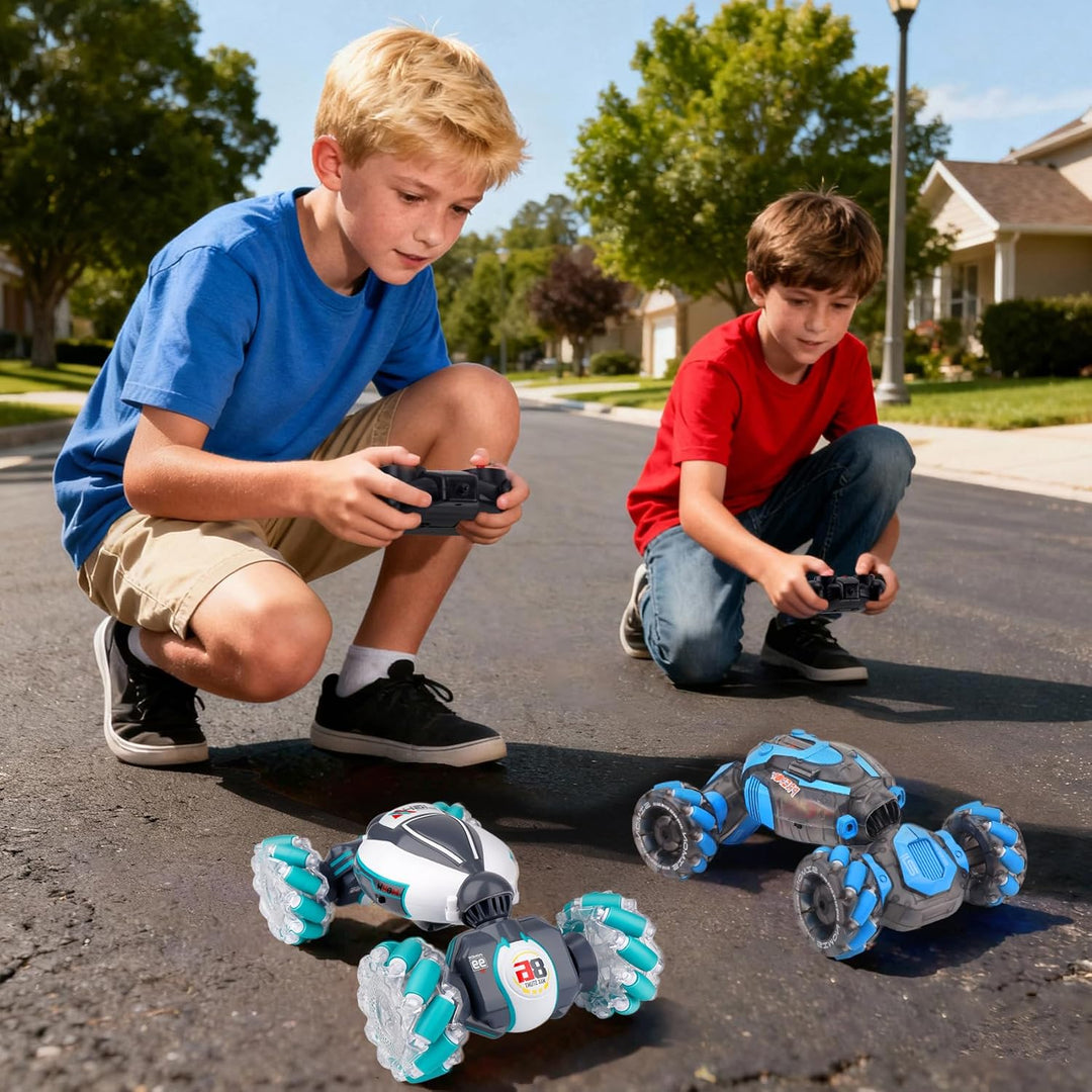 Juguete de auto de acrobacias RC con detección de gestos para niños...