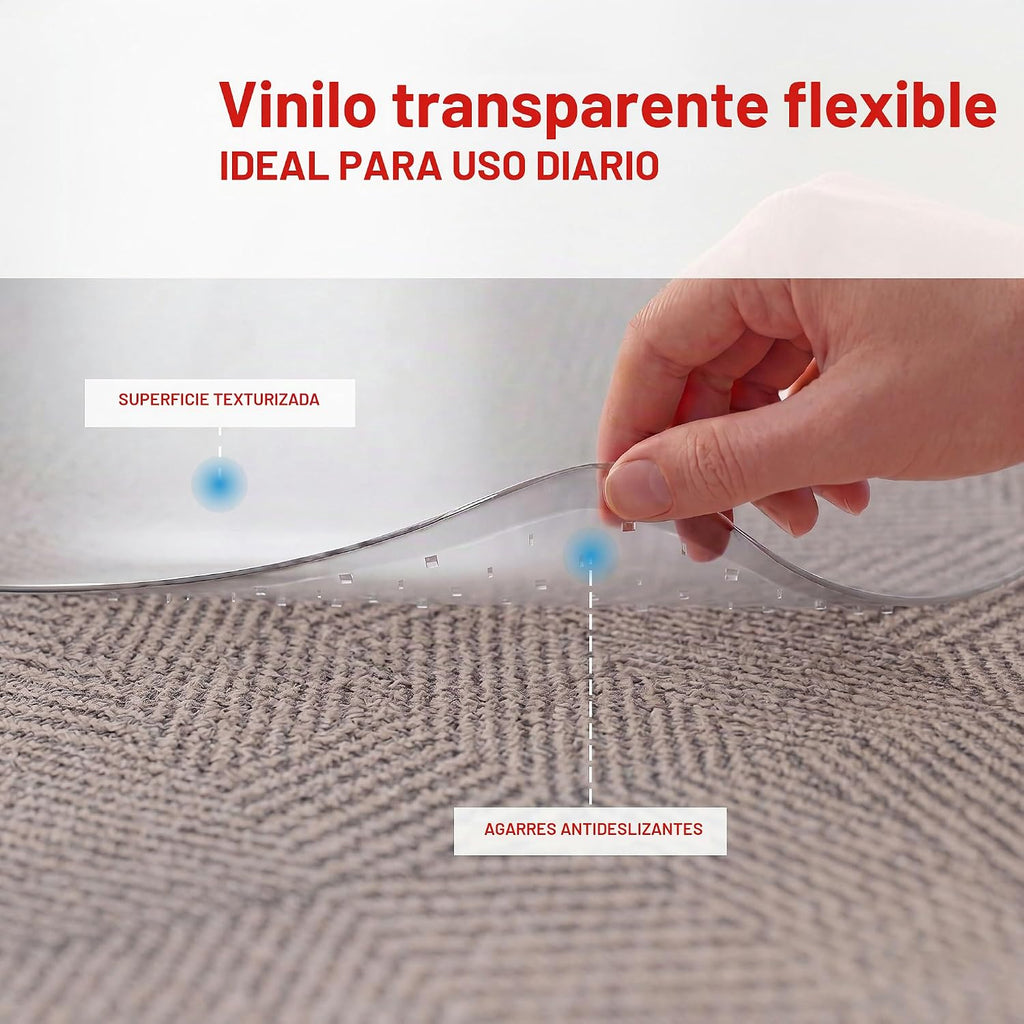 Lámpara Staples - Tapete para silla de oficina con labio, alfombra de pelo plano, 48 x 36 pulgadas