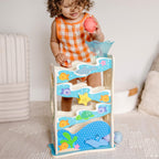 Melissa & Doug Rollables Wooden Ocean Slide Infant & Toddler Toy