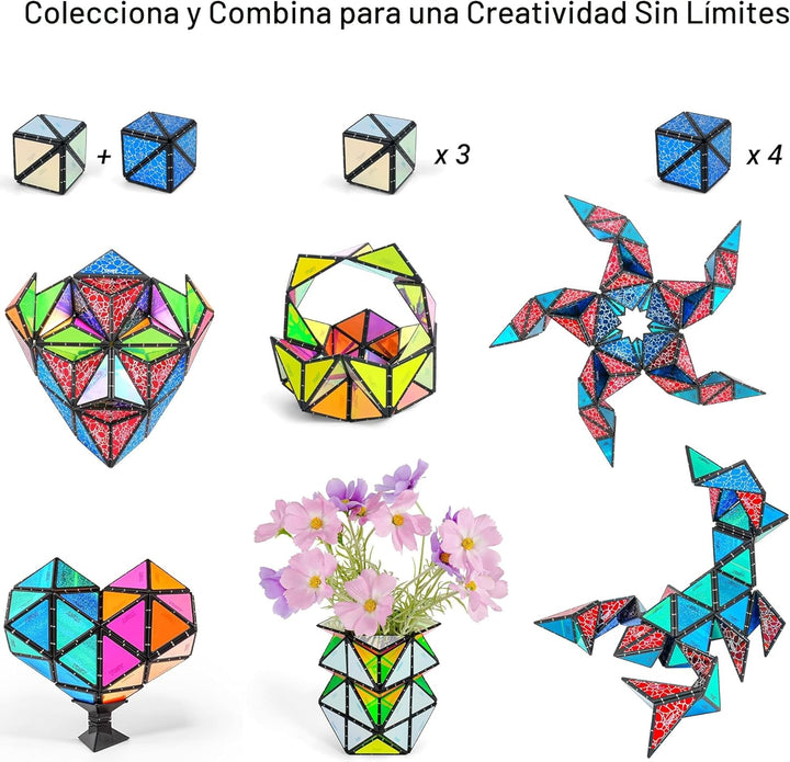 TOSY Pirámide Magnética que Brilla en la Oscuridad - 1 Cubo se Tran...