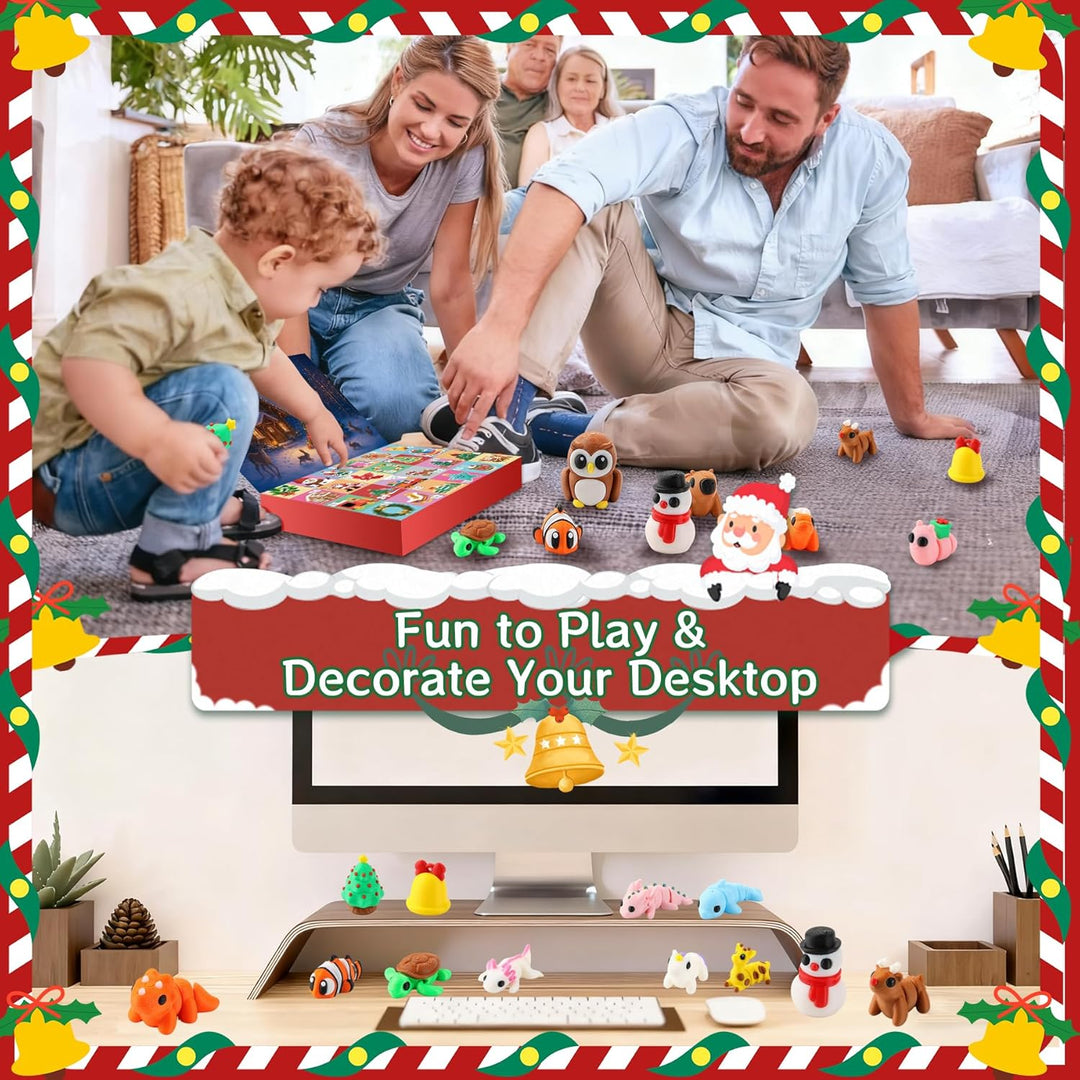 Calendario de Adviento con mini juguetes impresos en 3D