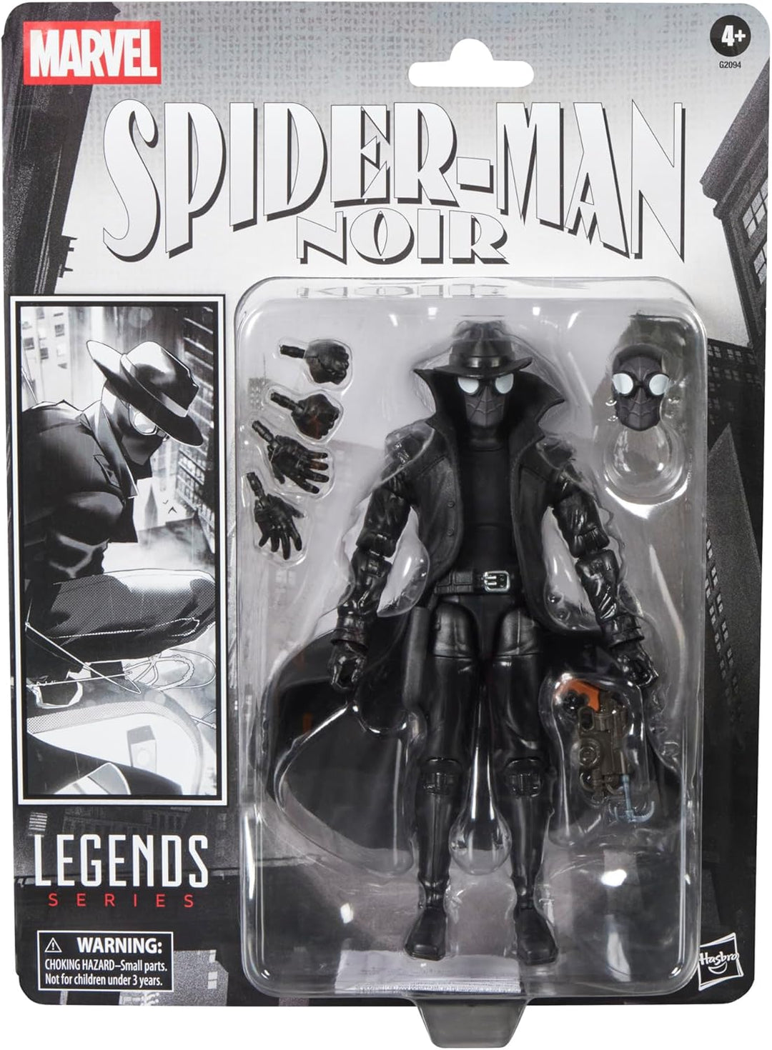 Marvel Legends Series Spider-Man Noir, Retro Cardback Spider-Man Co...