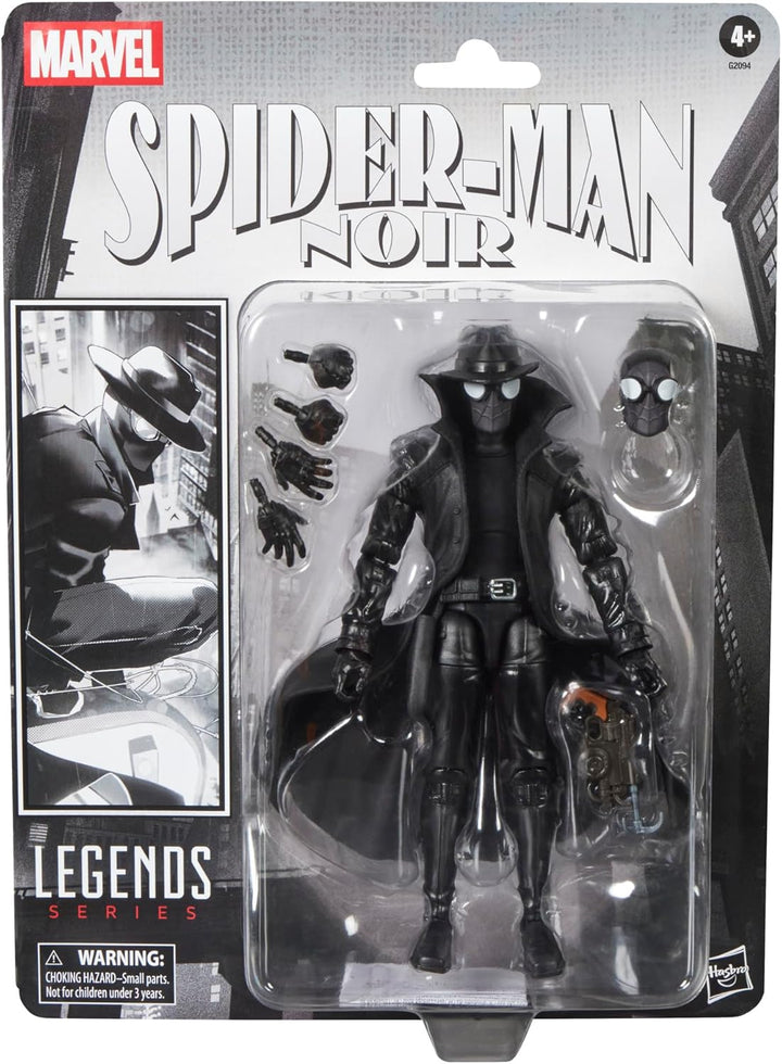 Marvel Legends Series Spider-Man Noir, Retro Cardback Spider-Man Co...