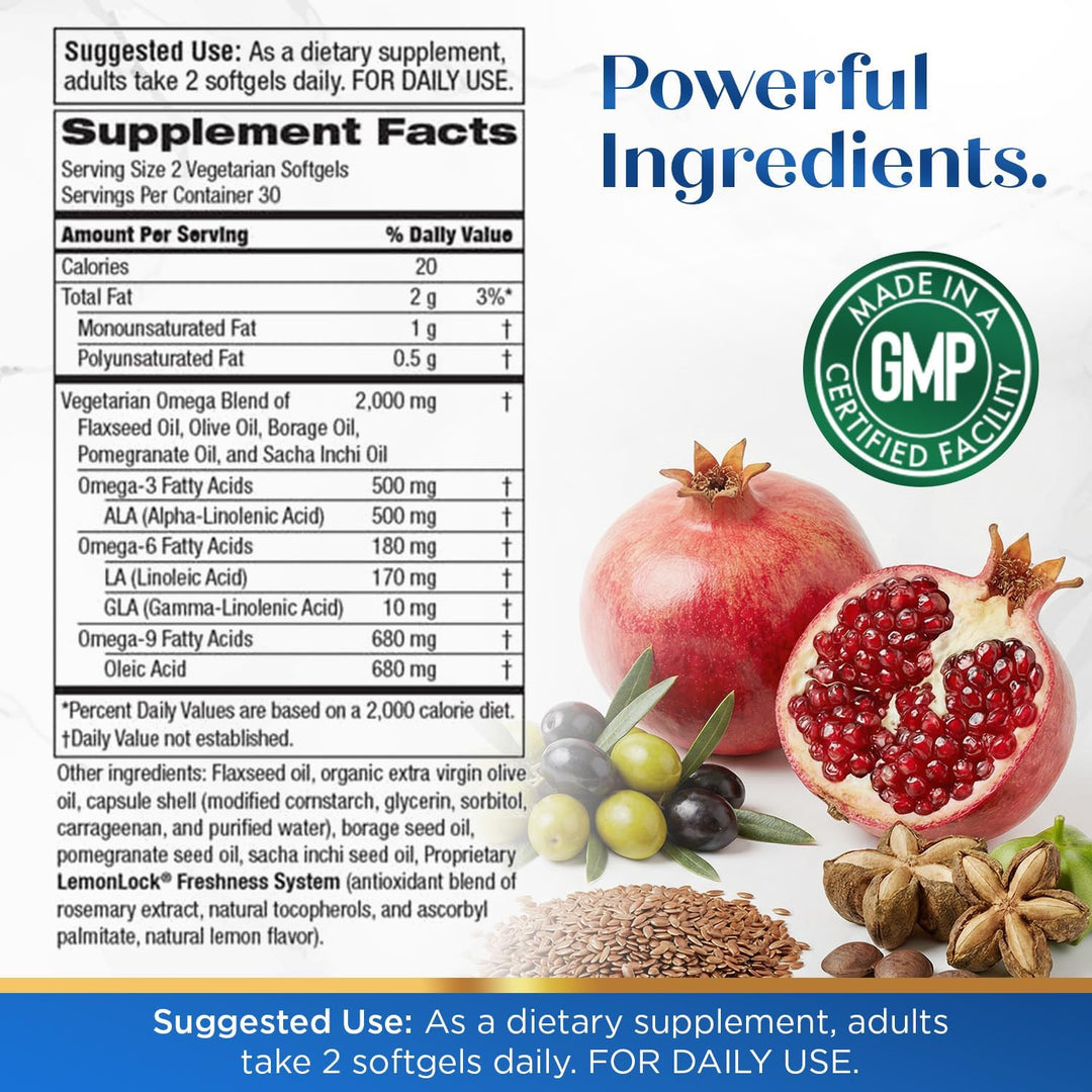 Purity Products Omega 3-6-9 Fórmula Vegana y Vegetariana - Complejo...