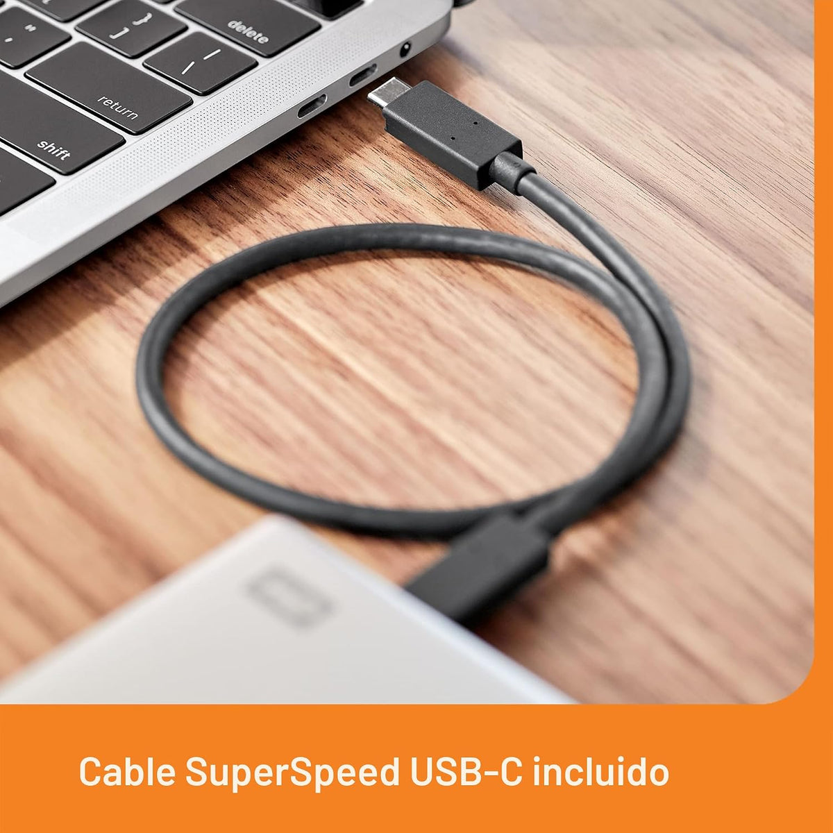 WD 5TB My Passport Ultra para Mac Silver, Disco duro externo portát...