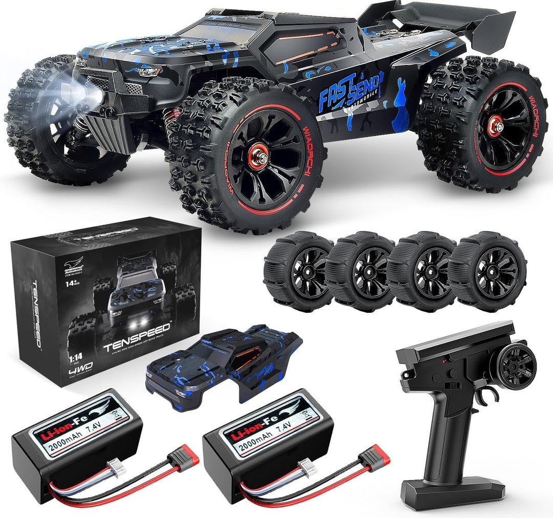 Autos RC a escala 1:14 para adultos, Truggy RC de alta velocidad de...