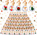 BBTO 100 unidades de ambientador colgante para automóvil, botellas difusoras de coche a granel, botella de perfume de vidrio vacía de Navidad, ambientador transparente, difusor de botella colgante