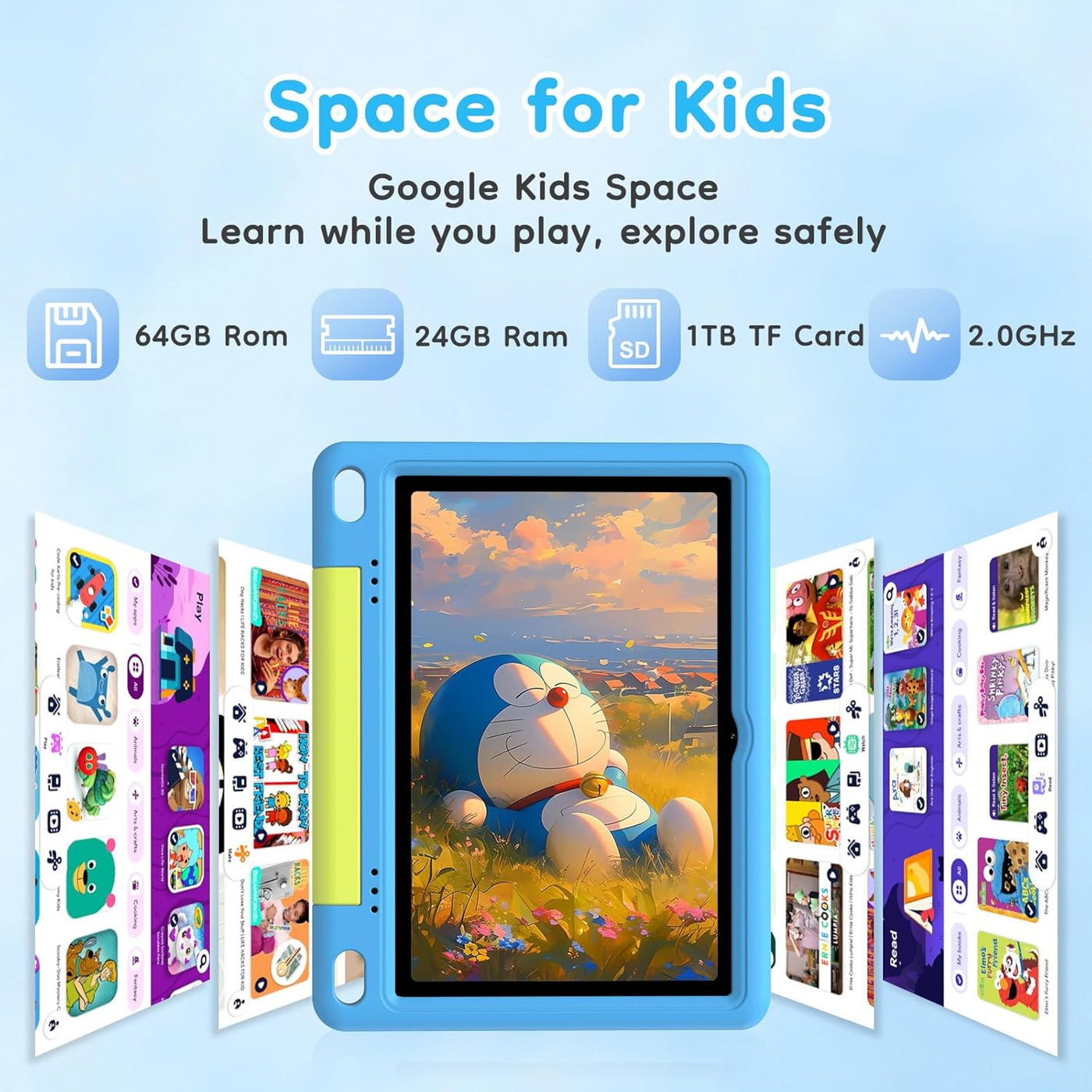 SHARECLOUD Tablet para niños de 10 pulgadas, tableta Android para n...