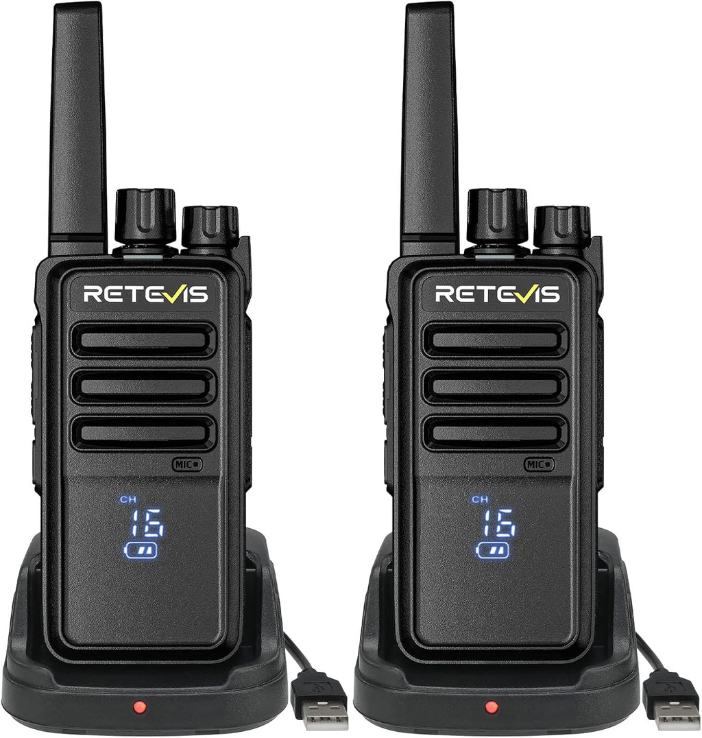 Retevis Walkie Talkies RT68H para adultos, radio de 2 vías FRS de largo