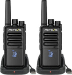 Retevis Walkie Talkies RT68H para adultos, radio de 2 vías FRS de largo