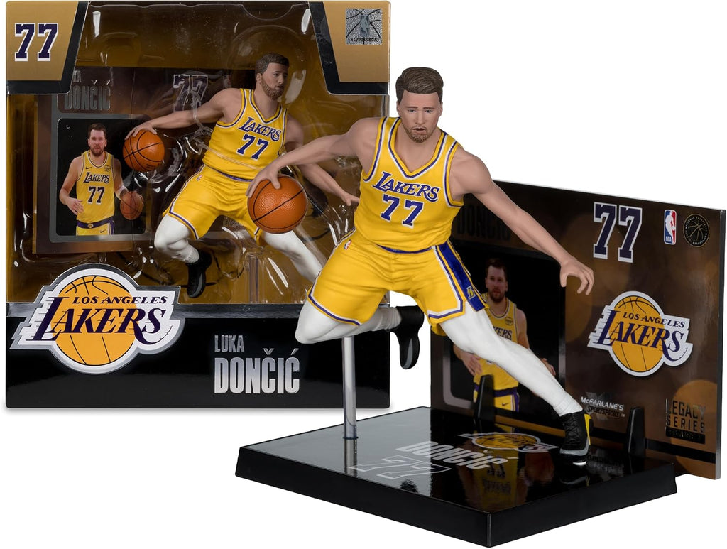 McFarlane Toys -Luka Doncic (LA Lakers) NBA Figura posada de 7 pulgadas Selecciones deportivas de McFarlane