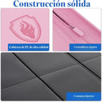 Carpeta de tarjetas con cremallera de alta calidad, cubierta de