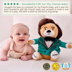 Chopin - Oso de peluche interactivo que reproduce 40 minutos de música clásica, educativo y relajante para bebés y niños pequeños, ideal