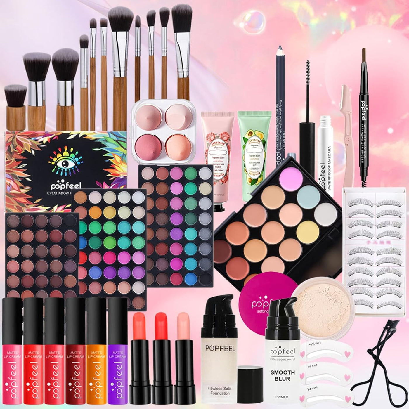 Joyeee Juego de regalo de maquillaje todo en uno para mujer, kit co...