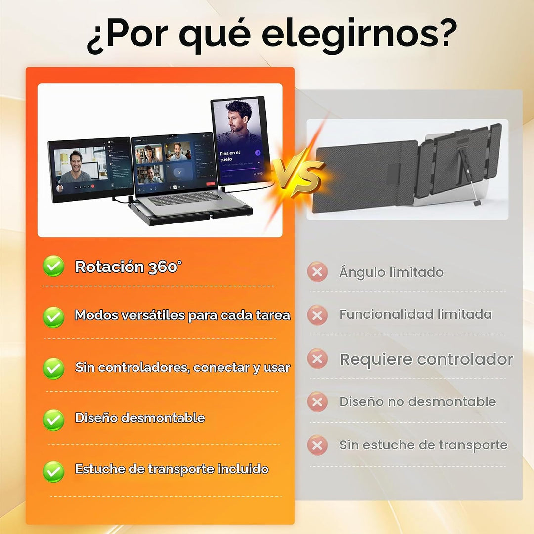 CIDETTY Extensor de pantalla de laptop mejorado, monitor portátil d...