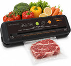 MEGAWISE Modelo B 2025 Selladora al Vacío | Potente y Compacta | Selladora Automática de Alimentos con un Solo Toque para Alimentos Fríos, Húmedos, Frescos y Secos | Compatible con Bolsas Gruesas