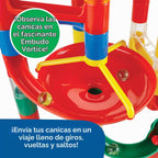 MindWare Marble Run: juego de 123 piezas (103 piezas duraderas y 20 canicas) Juego de construcción STEM para niños