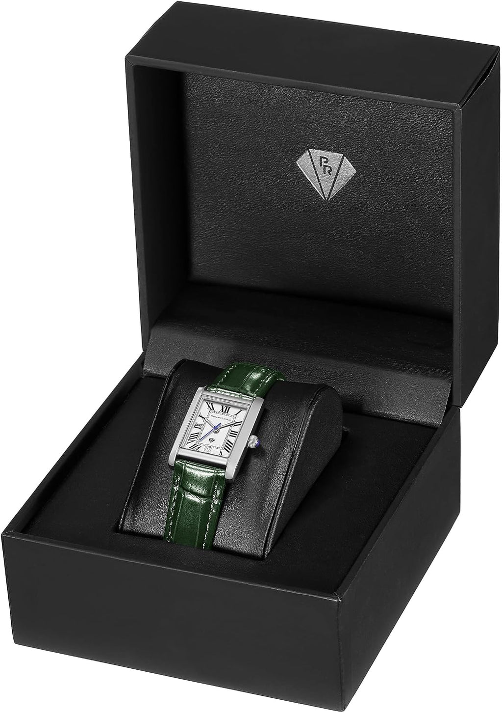 PIERRE RICHARDSON PR1092 Reloj para Mujer - Correa de Cuero, Movimiento de Cuarzo Japonés, Resistente al Agua 5ATM, Cristal de Zafiro Resistente a Arañazos