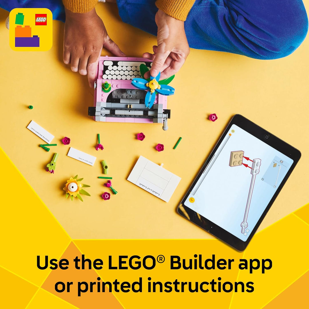 LEGO Creator 31169 - Máquina de escribir 3 en 1 con flores