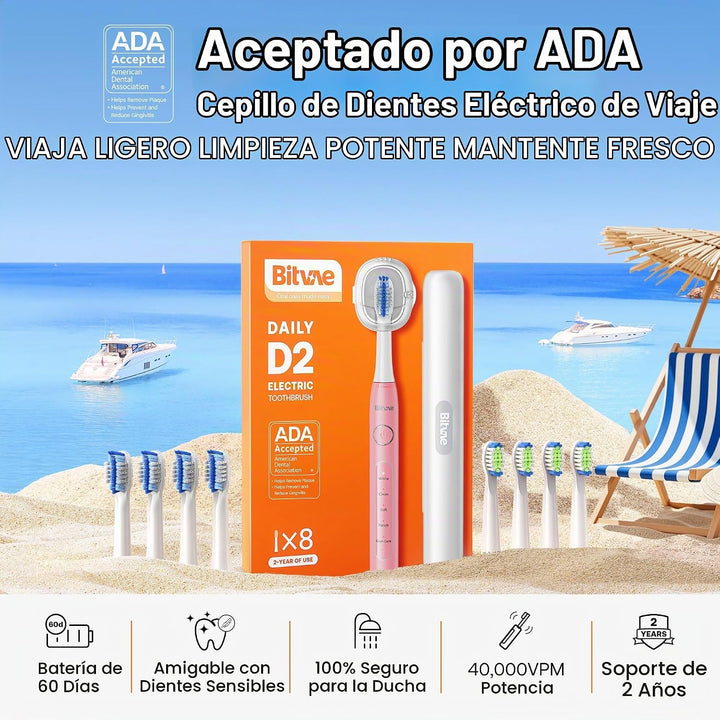 Cepillo de dientes eléctrico aceptado por la ADA Bitvae, cepillo de...