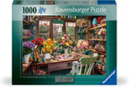 Ravensburger Cobertizo del Arreglista de Flores - Rompecabezas de 1000 piezas para adultos