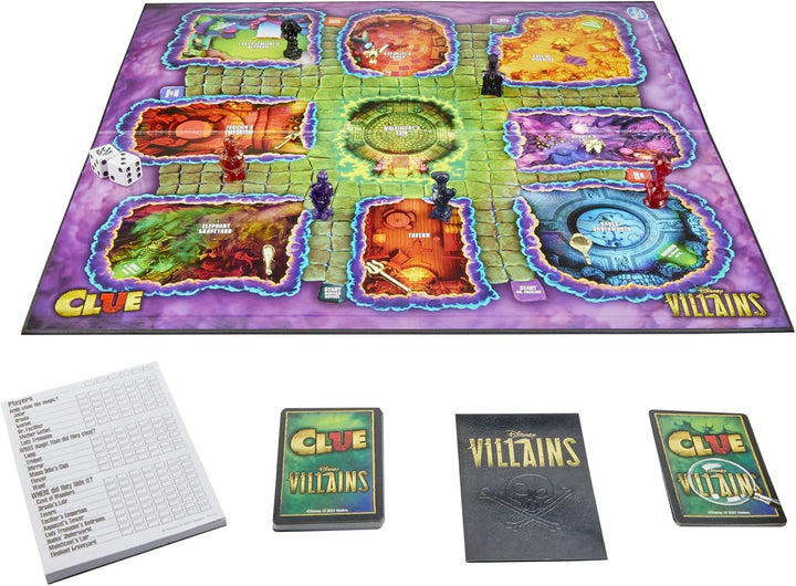 Hasbro Gaming Clue Disney Villains Juego de mesa para