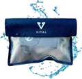 VITAL Cartera impermeable para nadar – Pequeña bolsa impermeable para llaves – Sumergible, flotante, a prueba de lluvia y agua, para surfear, llavero de coche, bolsa seca con correa para muñeca y tobillo