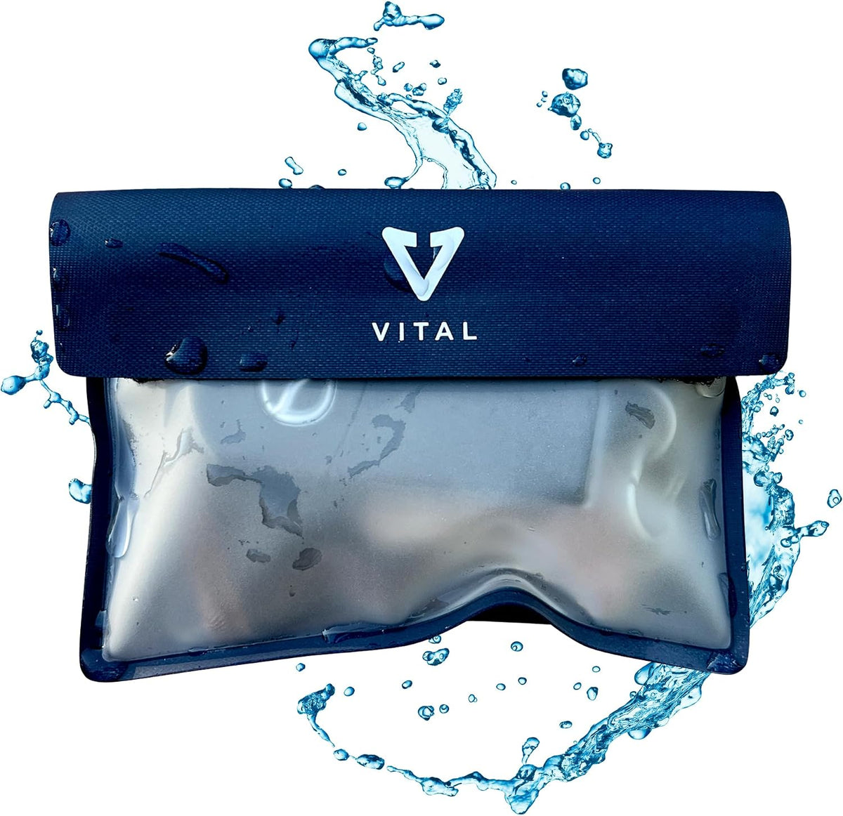 VITAL Cartera impermeable para nadar – Pequeña bolsa impermeable para llaves – Sumergible, flotante, a prueba de lluvia y agua, para surfear, llavero de coche, bolsa seca con correa para muñeca y tobillo
