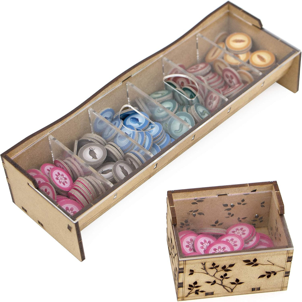 Organizador TowerRex para Juego de Mesa Wingspan y Expansión Europea, Expansión Oceanía, Inserción de Almacenamiento, No para Asia