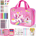 DreamyCandy - Kit de dibujo de unicornio de 73 piezas para niños de 4 a 8
