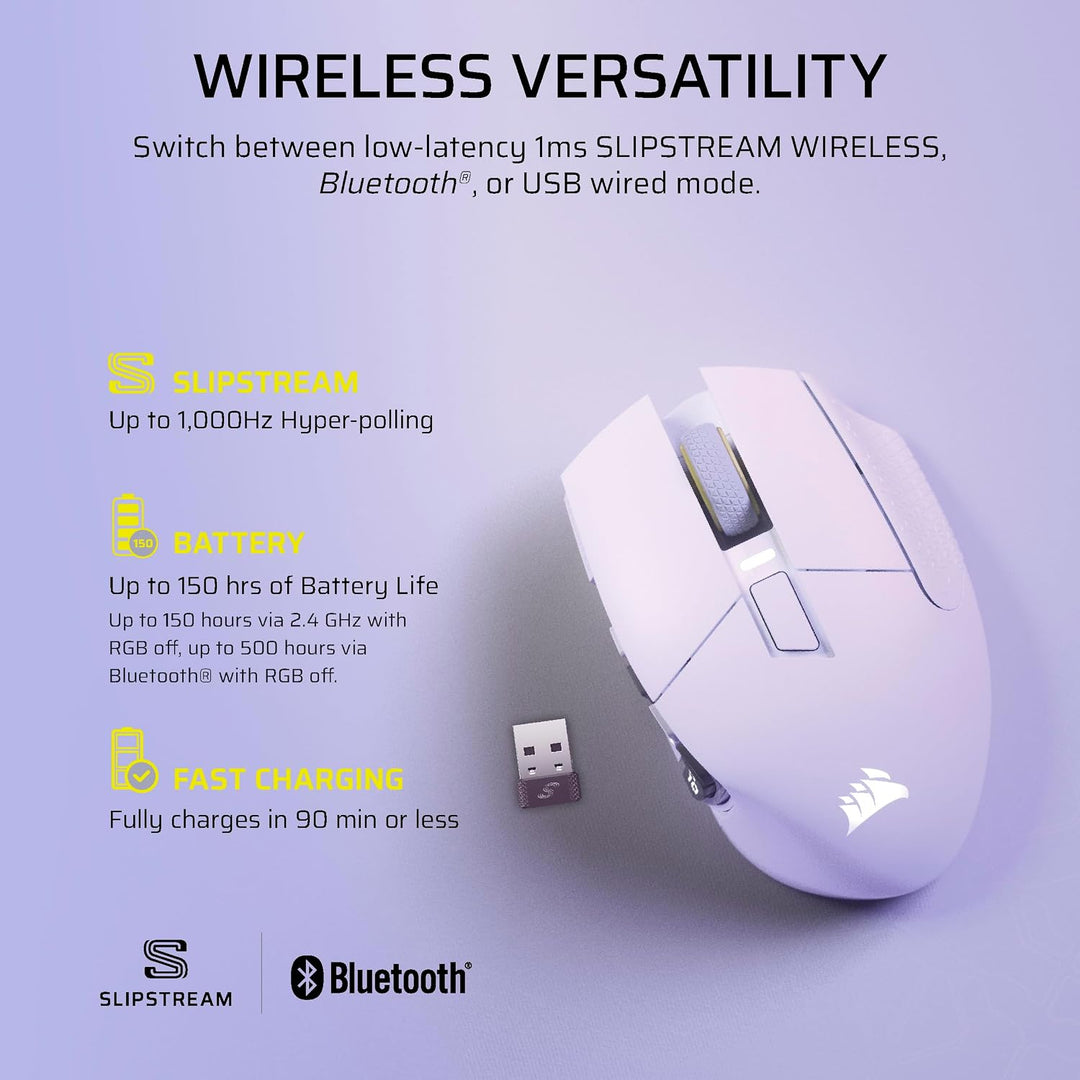 Corsair Scimitar Elite Wireless SE MMO ratón de PC para juegos \u20...
